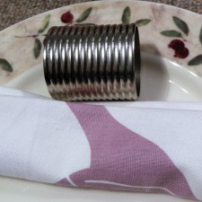 Spiral design Brass Napkin Ring