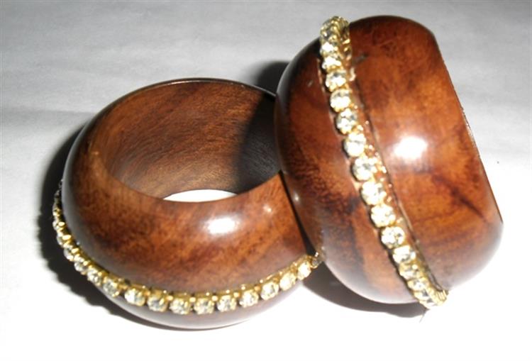 Wooden Beaded Napkin Ring